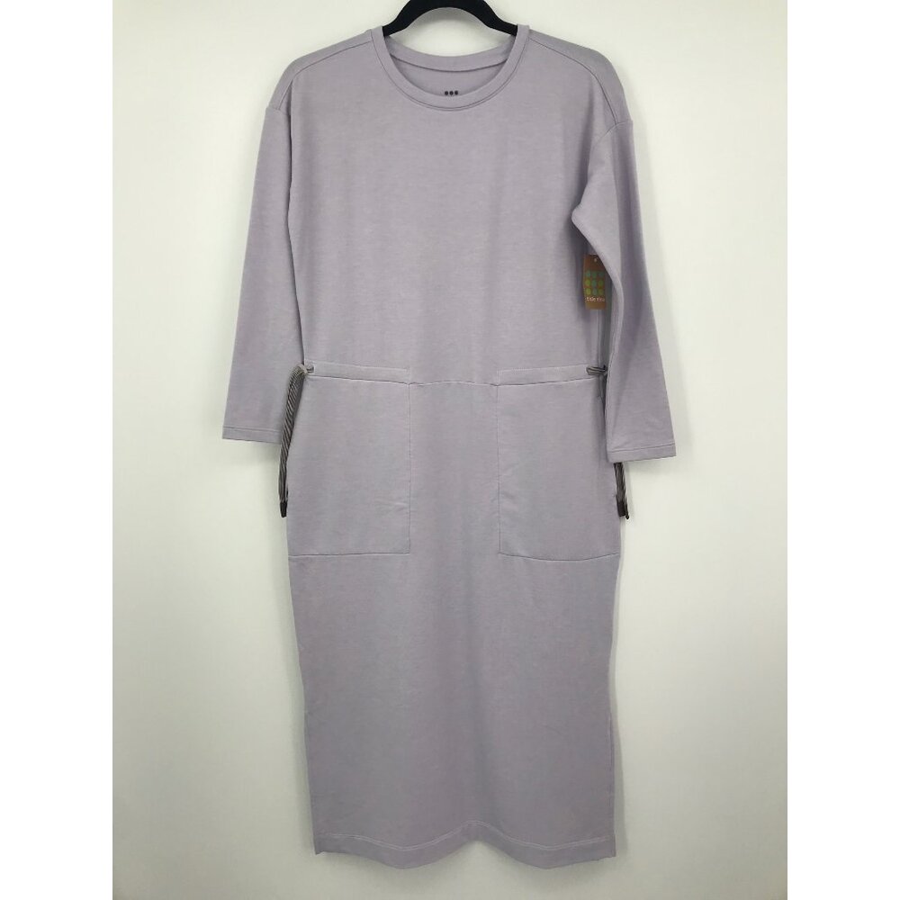 Title Nine French Terry Athletic Dress Long Sleeve Lavender Purple X-Small NEW
